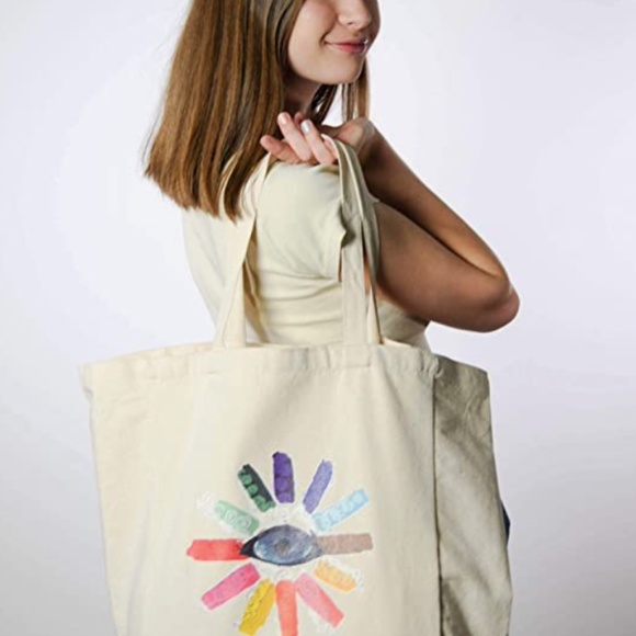 Clarity Canvas Tote, Front and Back Logo, Reusable - Picture 2 of 3